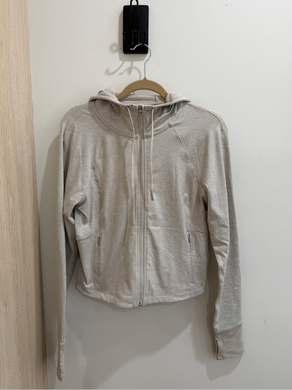 Athleta Light Heathered Full-Zip Hooded Jacket